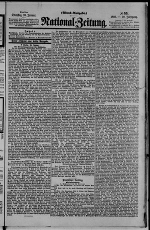 Nationalzeitung vom 26.01.1886