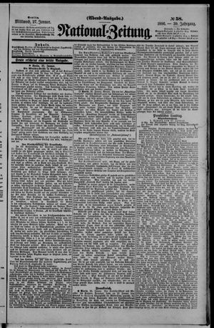 Nationalzeitung vom 27.01.1886