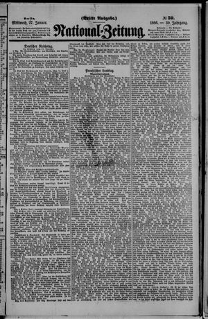Nationalzeitung vom 27.01.1886