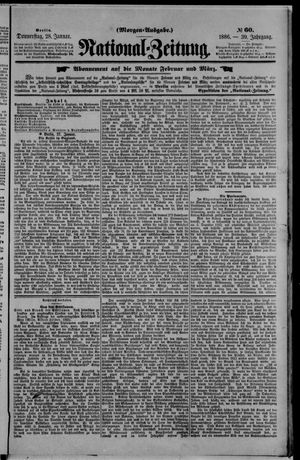 Nationalzeitung on Jan 28, 1886