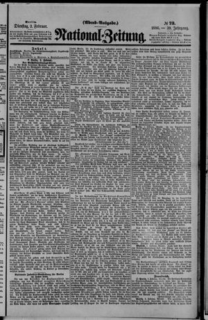 Nationalzeitung vom 02.02.1886