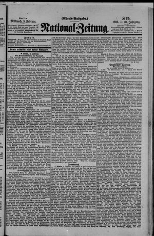 Nationalzeitung vom 03.02.1886