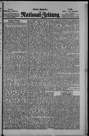 Nationalzeitung vom 03.02.1886