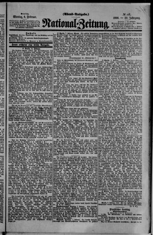 Nationalzeitung vom 08.02.1886