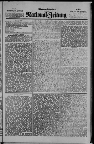 Nationalzeitung on Feb 10, 1886