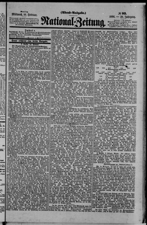 Nationalzeitung on Feb 10, 1886