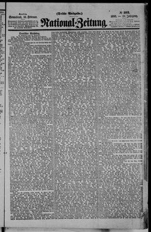Nationalzeitung vom 13.02.1886