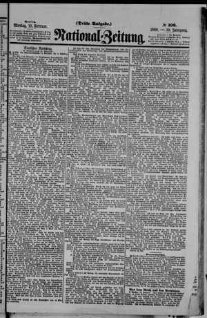 Nationalzeitung vom 15.02.1886