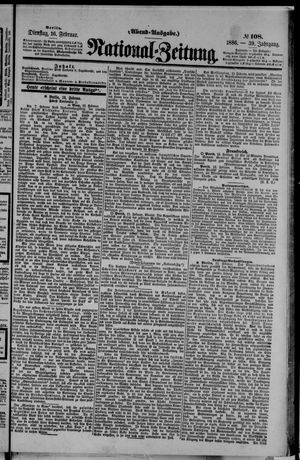 Nationalzeitung on Feb 16, 1886
