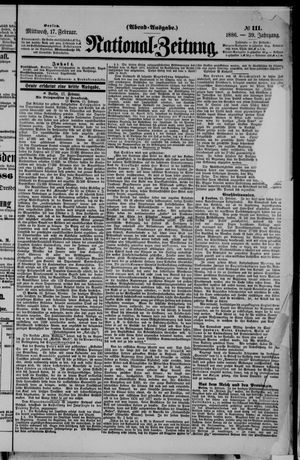 Nationalzeitung vom 17.02.1886