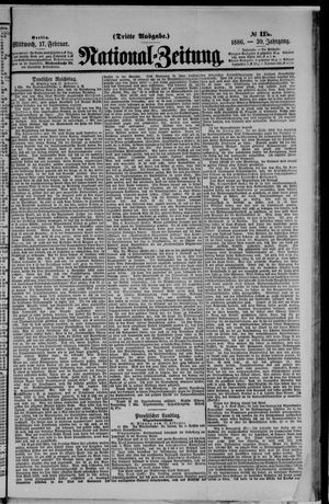Nationalzeitung vom 17.02.1886