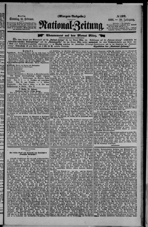 Nationalzeitung vom 21.02.1886