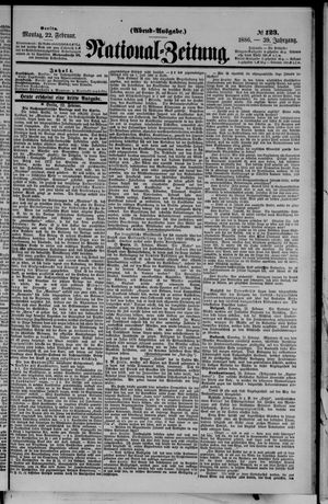 Nationalzeitung vom 22.02.1886