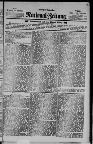 Nationalzeitung vom 23.02.1886