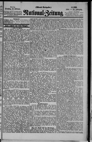 Nationalzeitung vom 23.02.1886