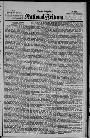 Nationalzeitung vom 26.02.1886