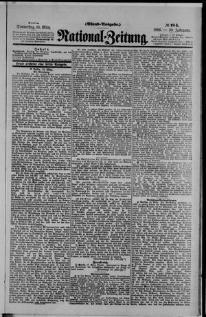 Nationalzeitung vom 18.03.1886