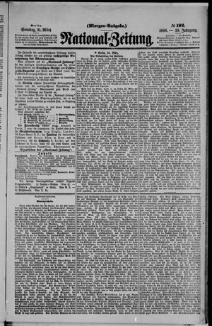 Nationalzeitung vom 21.03.1886