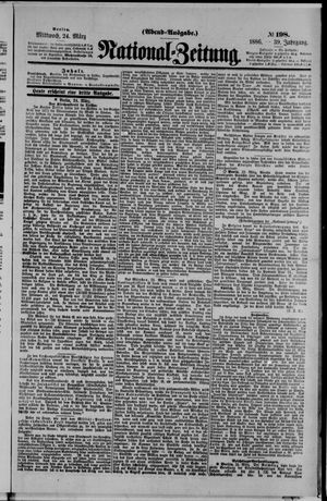 National-Zeitung vom 24.03.1886