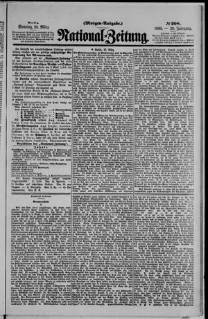 Nationalzeitung vom 28.03.1886