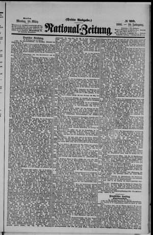 Nationalzeitung vom 29.03.1886