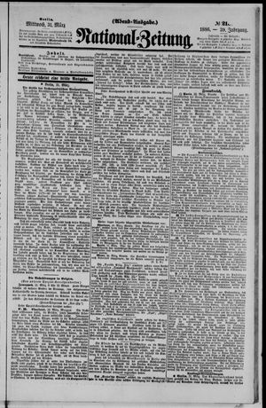 Nationalzeitung on Mar 31, 1886