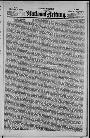 Nationalzeitung on Mar 31, 1886