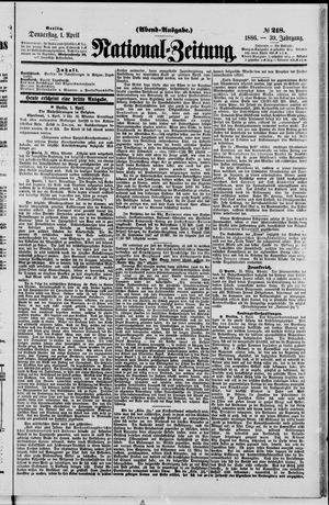 Nationalzeitung vom 01.04.1886