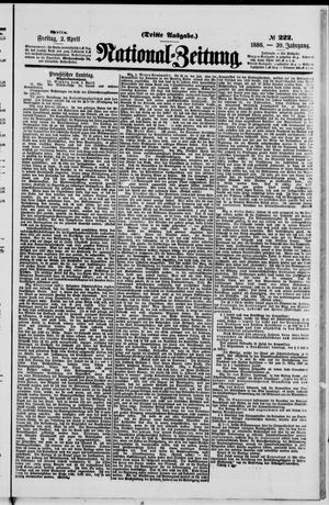 Nationalzeitung vom 02.04.1886