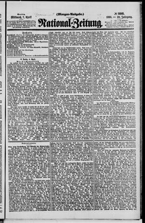 Nationalzeitung vom 07.04.1886