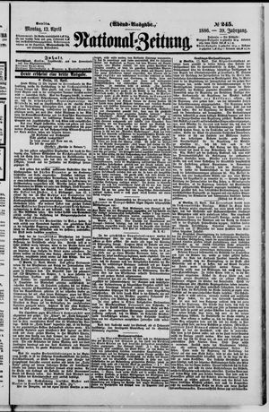 Nationalzeitung vom 12.04.1886