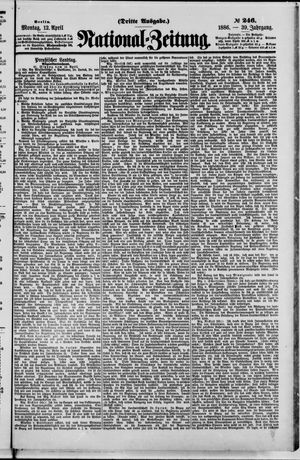 Nationalzeitung vom 12.04.1886