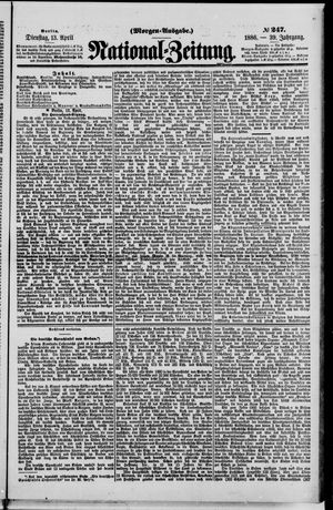 Nationalzeitung vom 13.04.1886