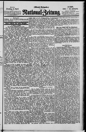 Nationalzeitung vom 13.04.1886