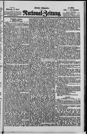 Nationalzeitung vom 14.04.1886