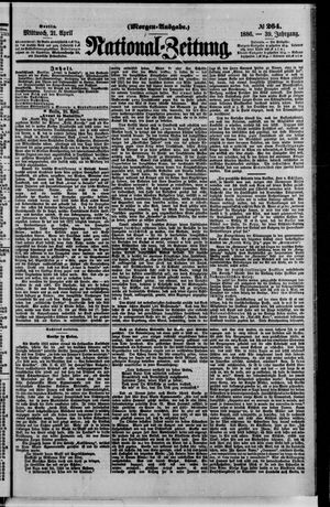 Nationalzeitung vom 21.04.1886