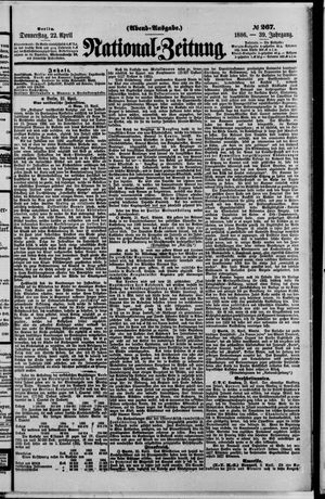 Nationalzeitung vom 22.04.1886