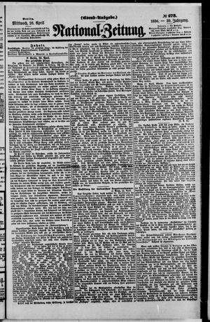 Nationalzeitung vom 28.04.1886