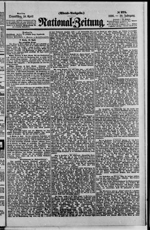 National-Zeitung vom 29.04.1886