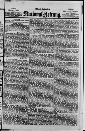 Nationalzeitung on May 3, 1886