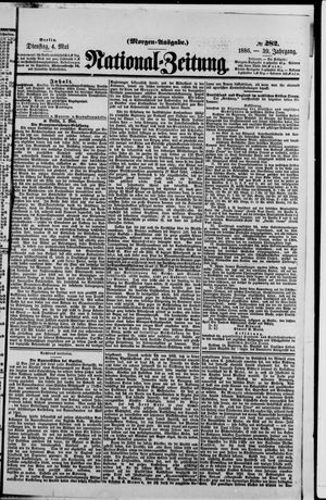 Nationalzeitung vom 04.05.1886