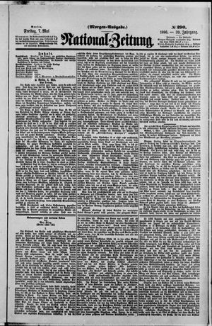 Nationalzeitung vom 07.05.1886