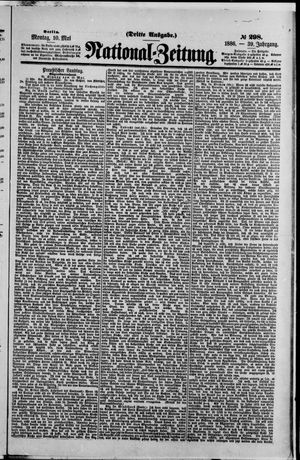 Nationalzeitung vom 10.05.1886