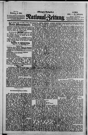 Nationalzeitung vom 16.05.1886