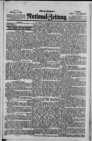 National-Zeitung vom 17.05.1886