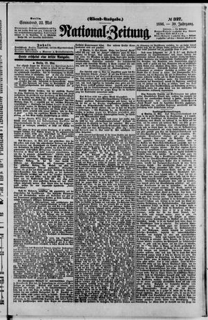 Nationalzeitung vom 22.05.1886