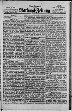 Nationalzeitung vom 31.05.1886