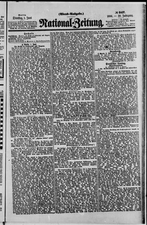Nationalzeitung vom 01.06.1886