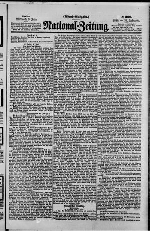 Nationalzeitung vom 08.06.1886