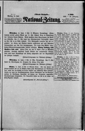 Nationalzeitung on Jun 13, 1886